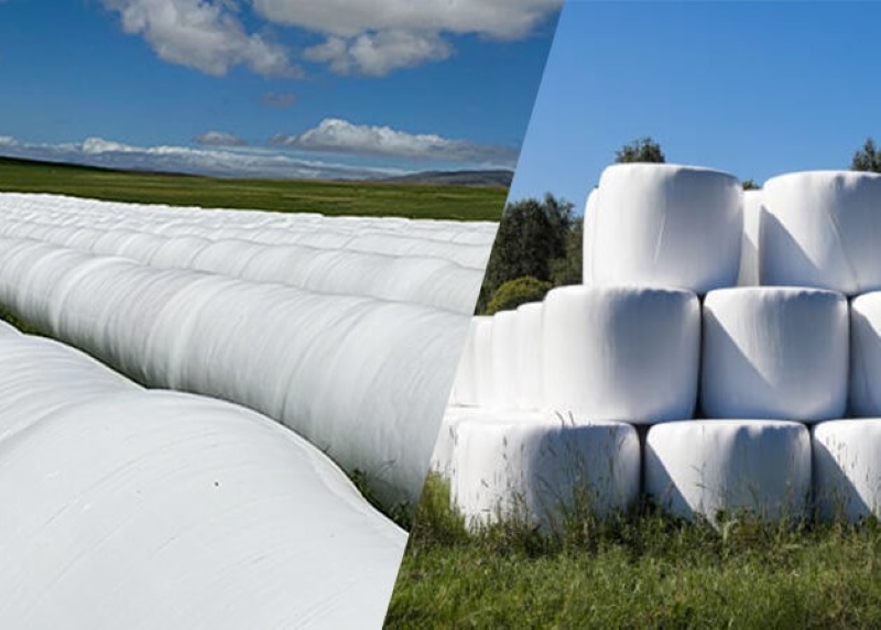 types of hay bale shrink wrap